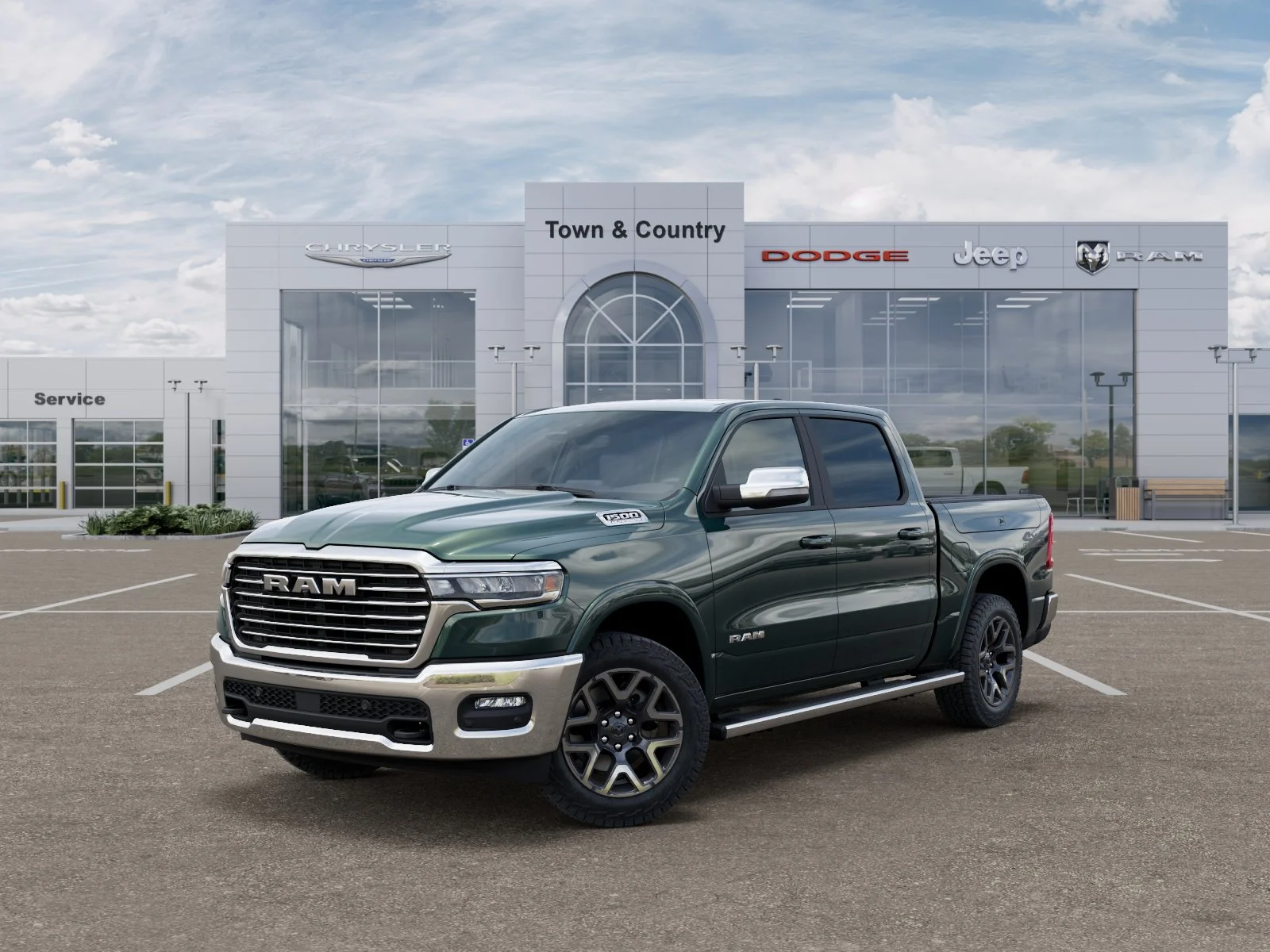 New 2026 Serrano-Green Metallic Exterior Paint RAM Laramie image 27