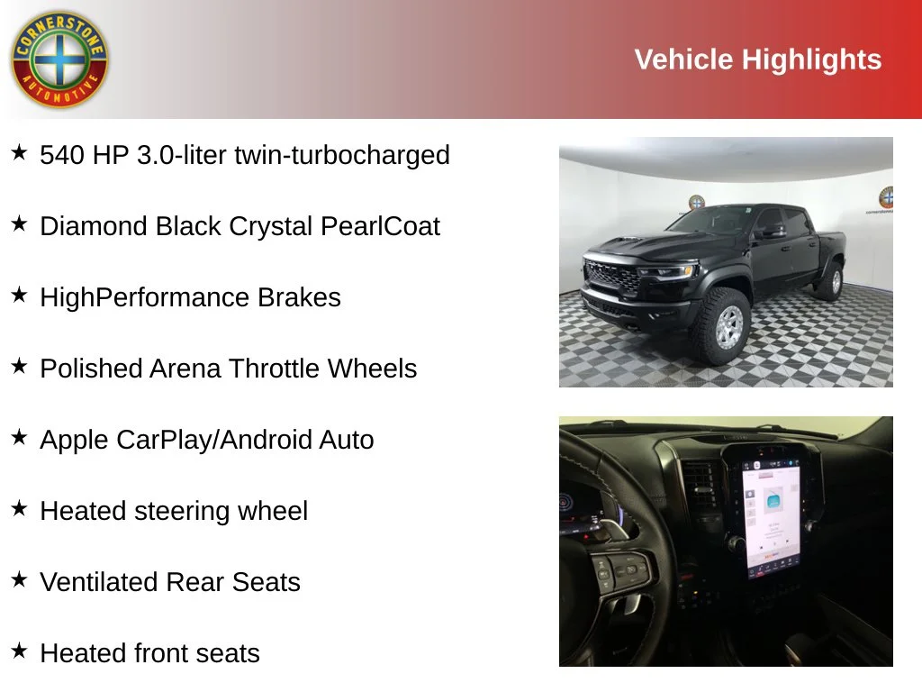 Used 2026 RAM Ram 1500 Pickup RHO with VIN 1C6SRFUP1TN270233 for sale in Elk River, Minnesota