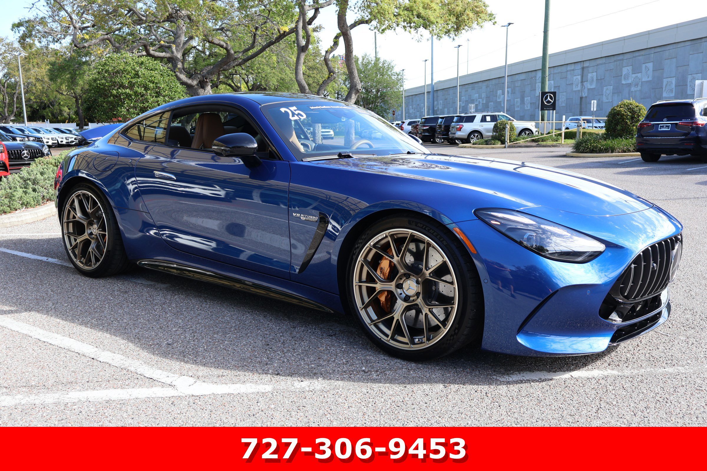 Certified Used 2025 Starling Blue Metallic Mercedes-Benz AMG® GT 63 S E Performance image 13