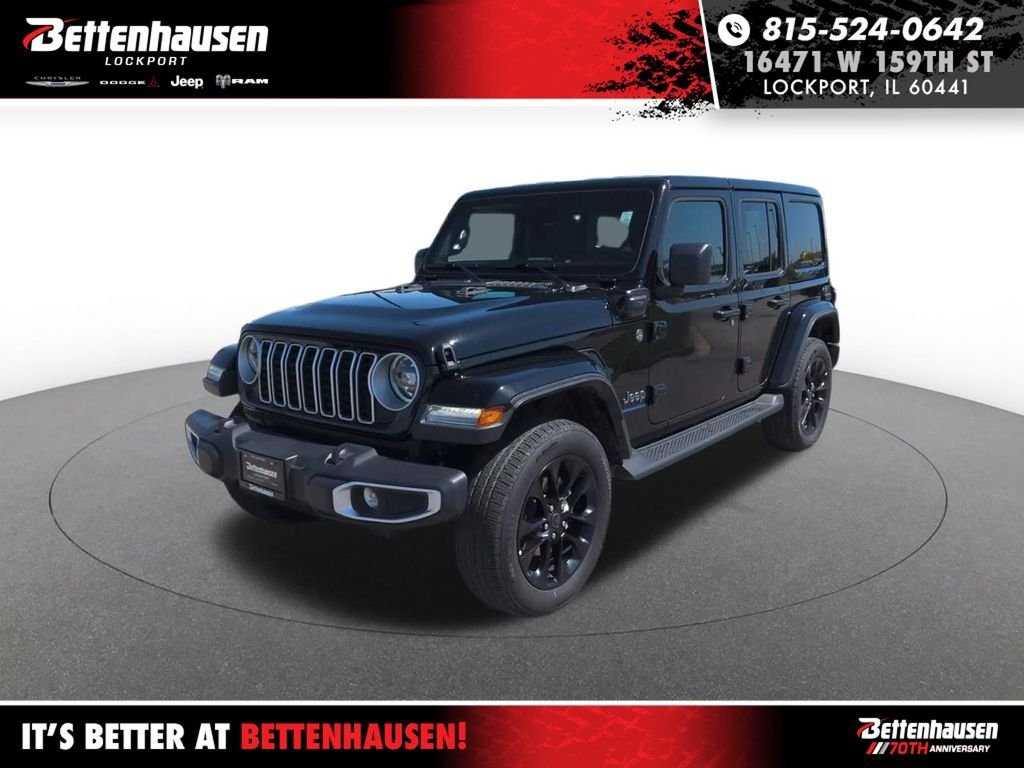 Used 2025 Black Jeep Sahara 4xe image 1