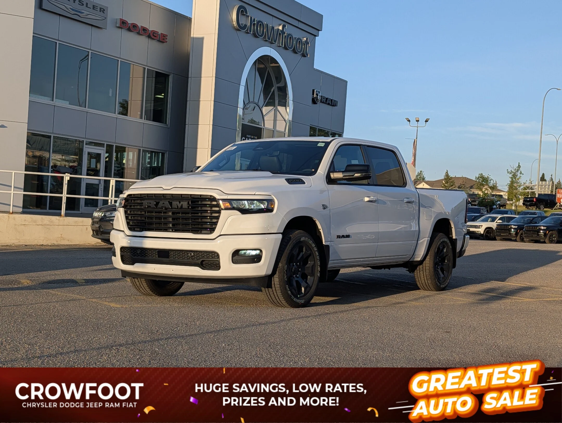 New 2026 White RAM Sport - - 3.92 Rear Axle - Trailer Brake Control - All-Weather Mats - Trailer Sway Control & More! image 1