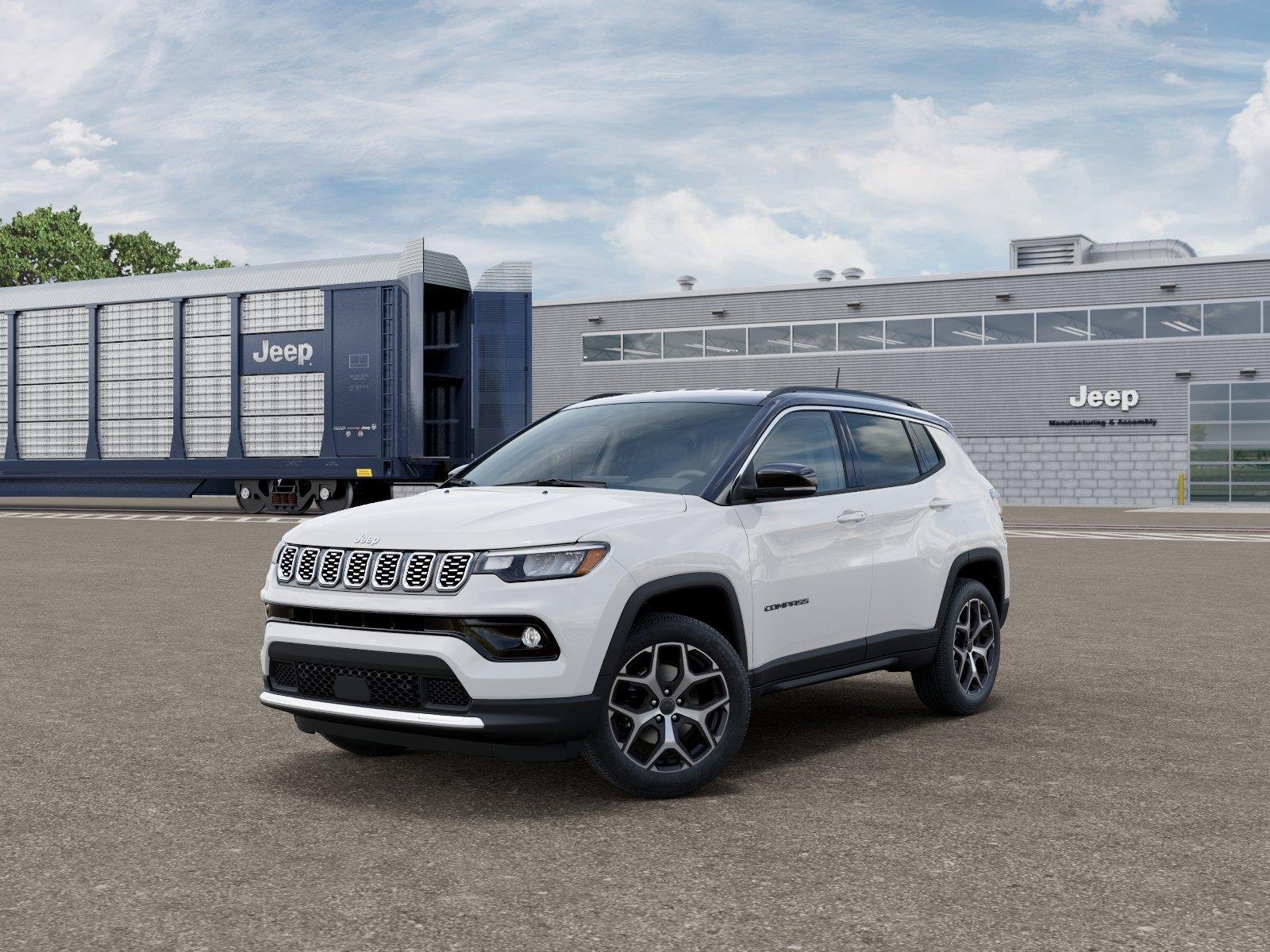 New 2026 Bright White Clear-Coat Exterior Paint Jeep Limited image 1