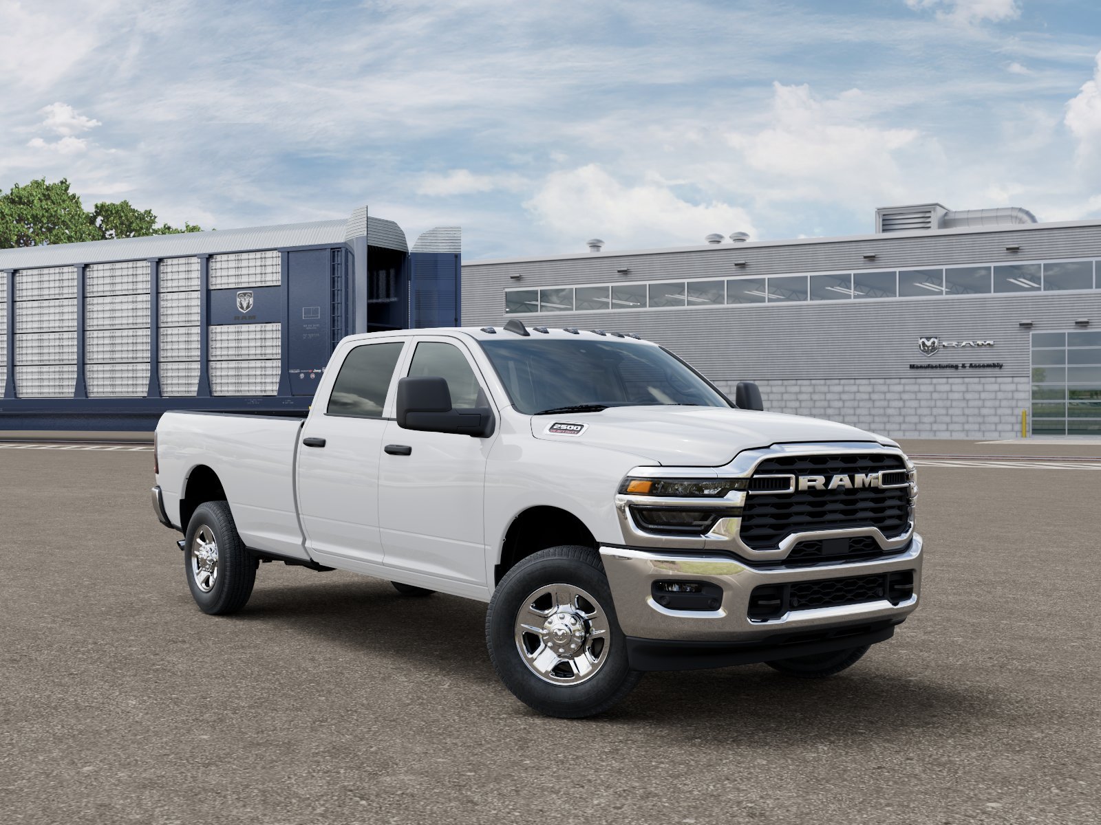 New 2026 Bright White Clear-Coat Exterior Paint RAM TRADESMAN image 3