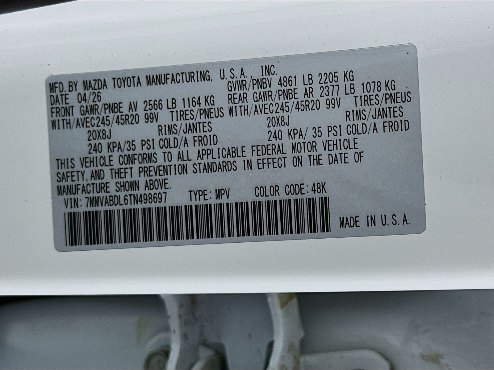New 2026 Wind Chill Pearl Mazda 2.5 S Premium AWD image 34