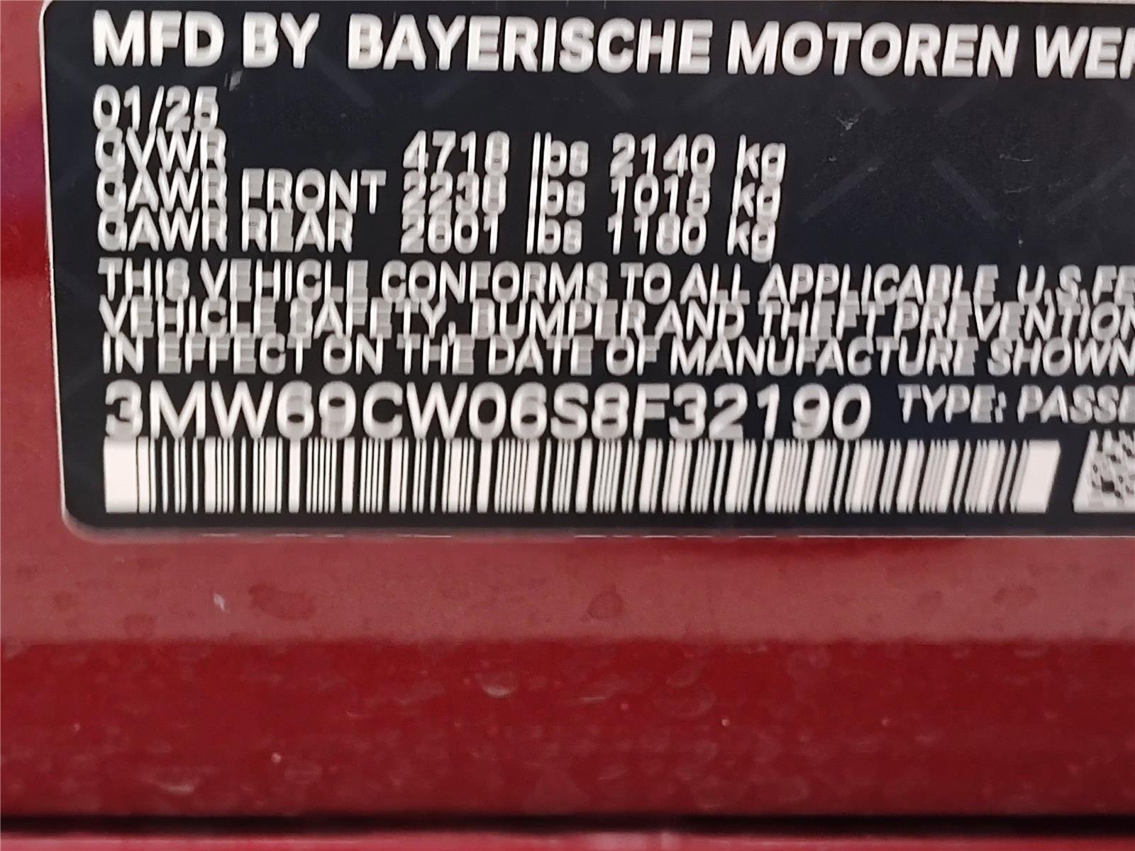 Certified Used 2025 Vegas Red Metallic BMW 330i image 12