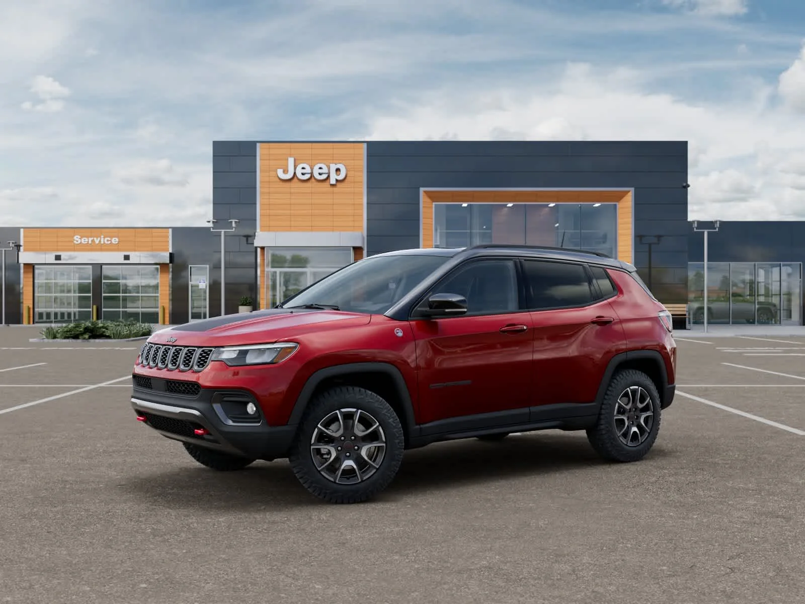 New 2026 Red Hot Pearlcoat Jeep Trailhawk image 2