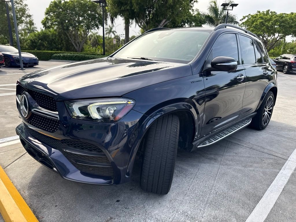 Used 2022 Blue Mercedes-Benz GLE 350 image 1