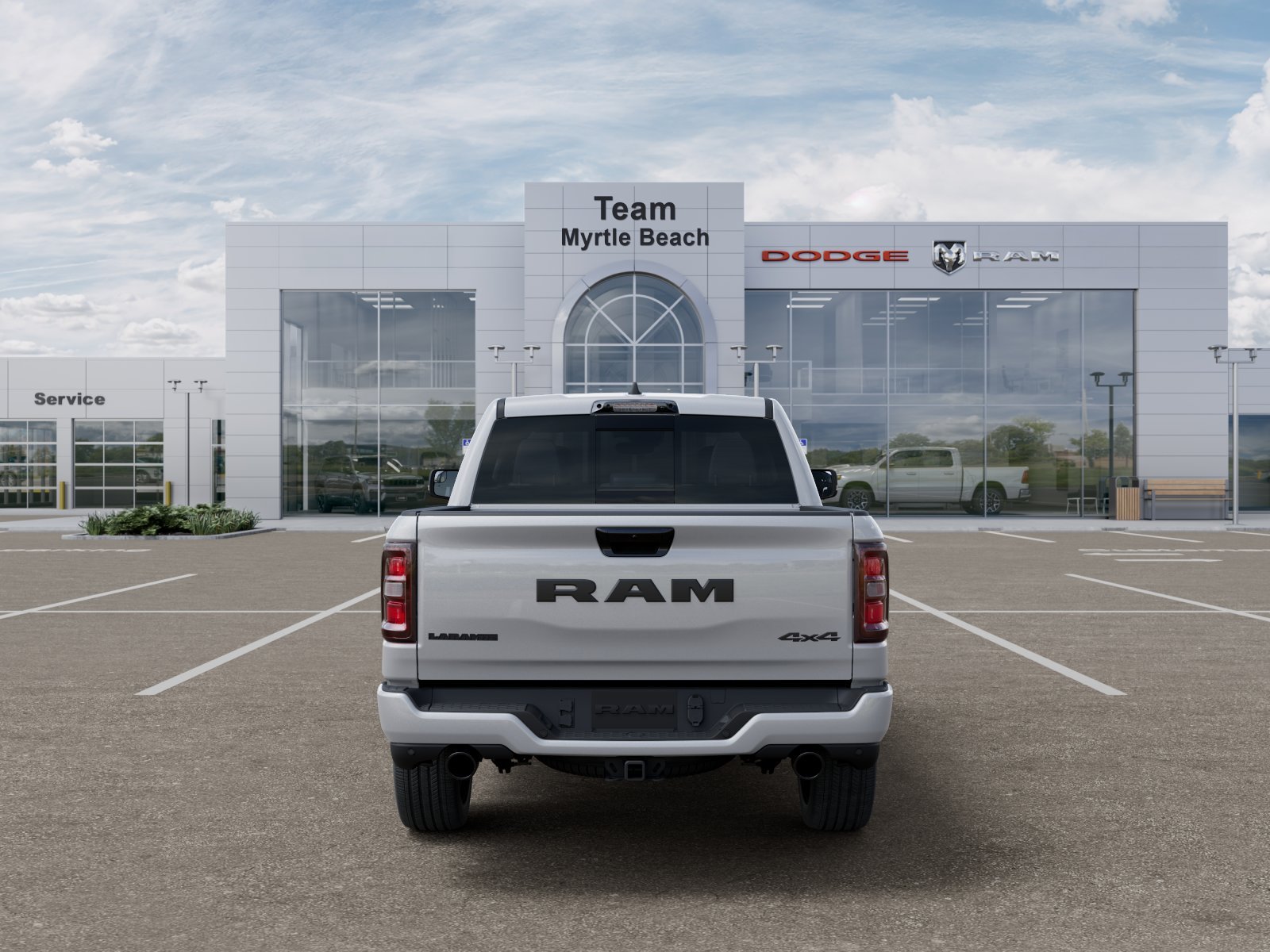 New 2026 Ivory White Tri-Coat Pearl-Coat Exterior Paint RAM Laramie image 33