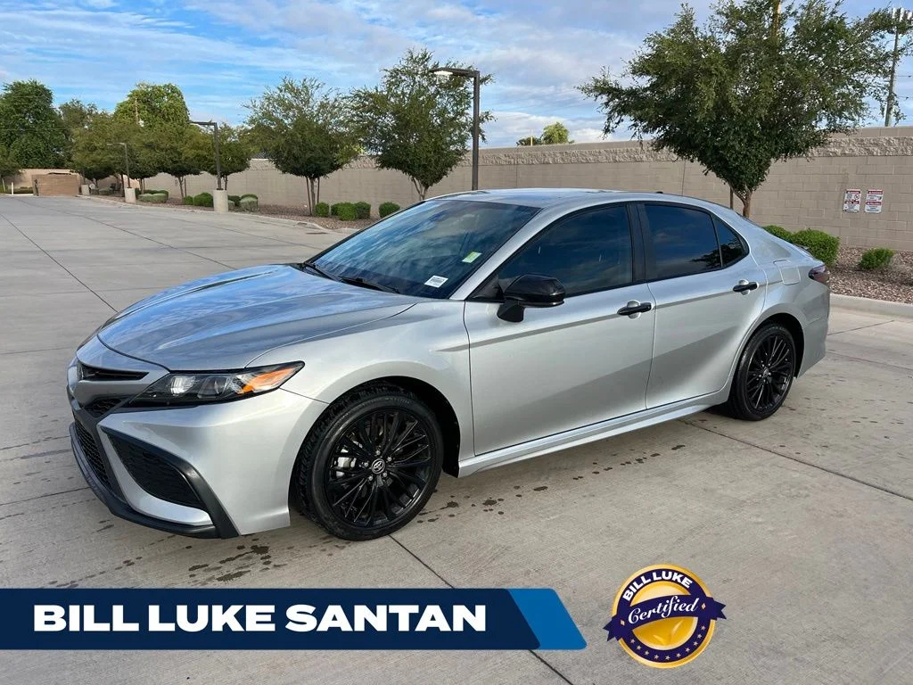 Certified Used 2021 Silver Toyota SE Nightshade image 1