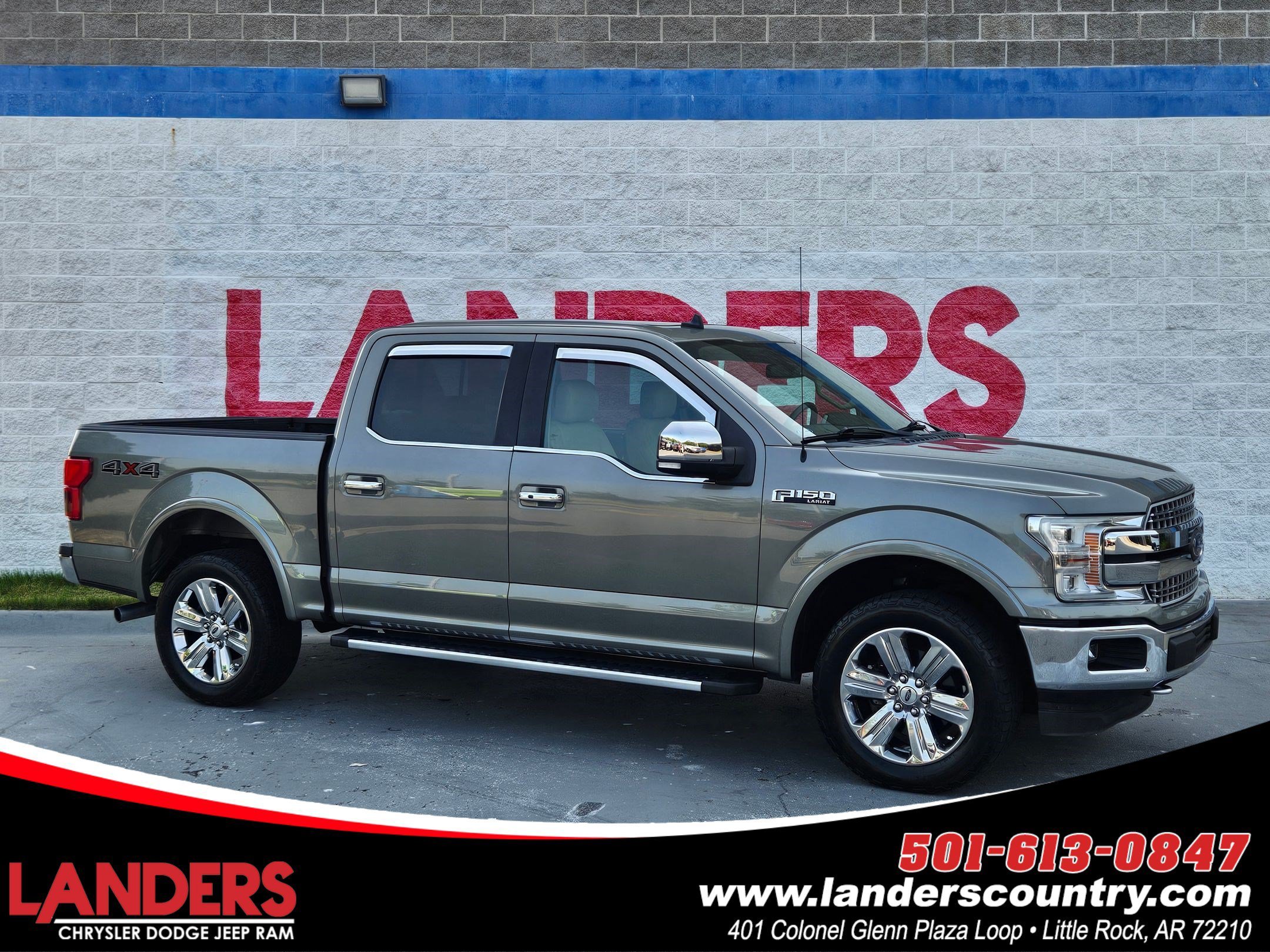 Used 2019 Silver Spruce Metallic Ford LARIAT image 1