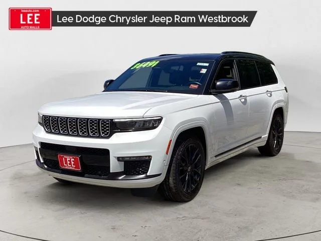 Used 2023 Bright White Clearcoat Jeep Summit image 1