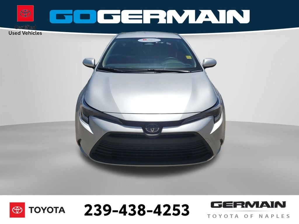 Certified Used 2023 Silver Toyota LE image 3