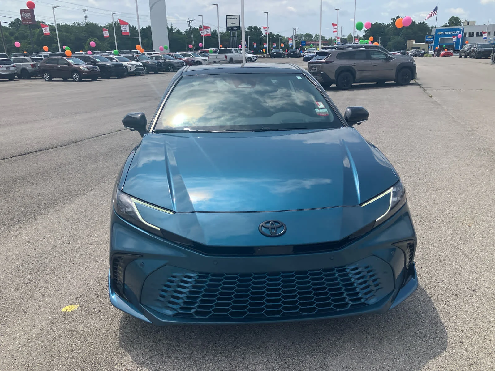 Certified Used 2025 Ocean Gem/Midnight Black Metallic Toyota XSE image 3
