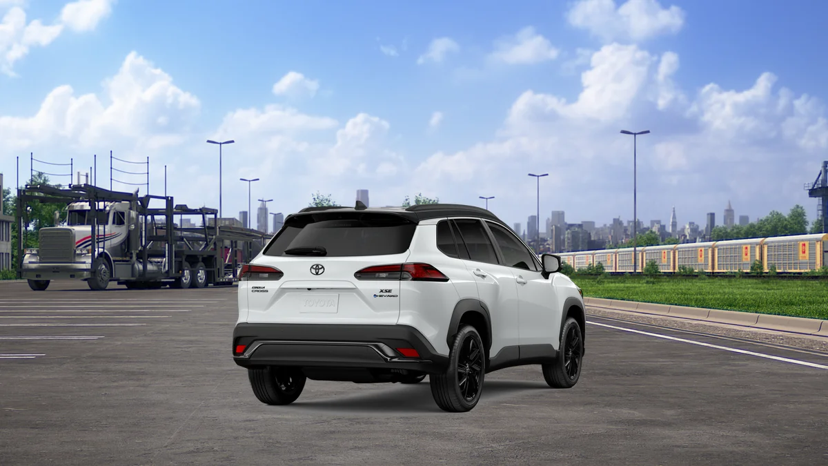 New 2026 Wind Chill Pearl with Jet Black roof Toyota Hybrid XSE image 9