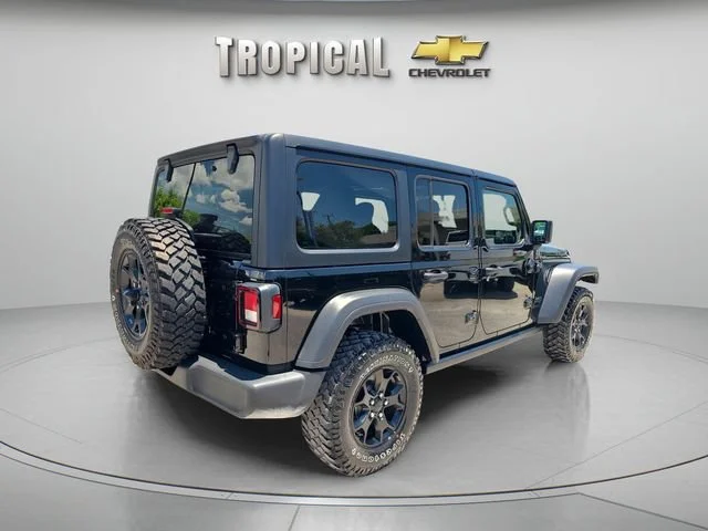 Used 2022 Black Jeep Unlimited Willys image 5