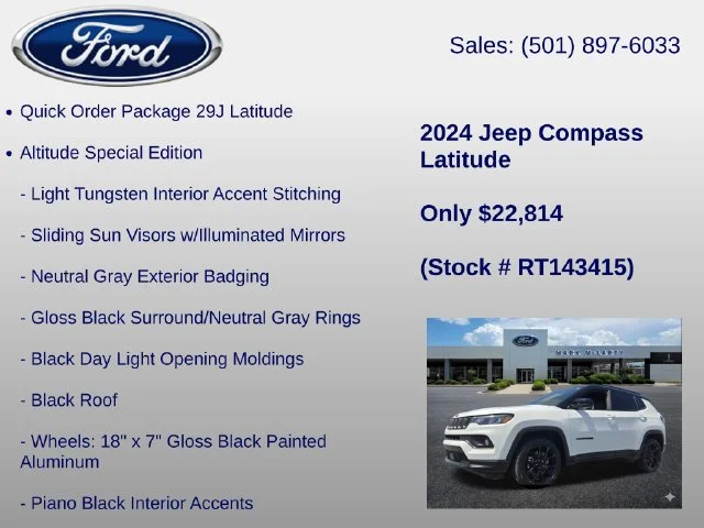 Used 2024 White Jeep Latitude image 6