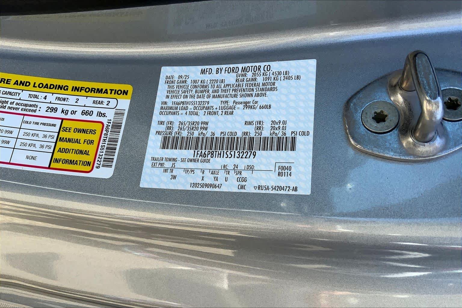 New 2025 Iconic Silver Metallic Ford EcoBoost® Premium Fastback image 15
