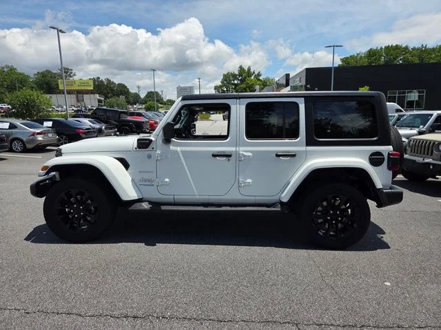 Used 2022 White Jeep Unlimited Sahara 4xe image 4