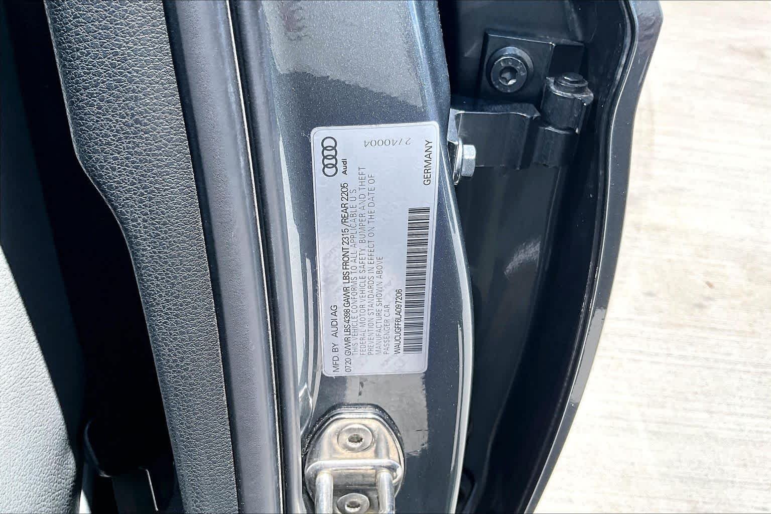 Used 2020 Monsoon Gray Metallic Audi Premium Plus image 30