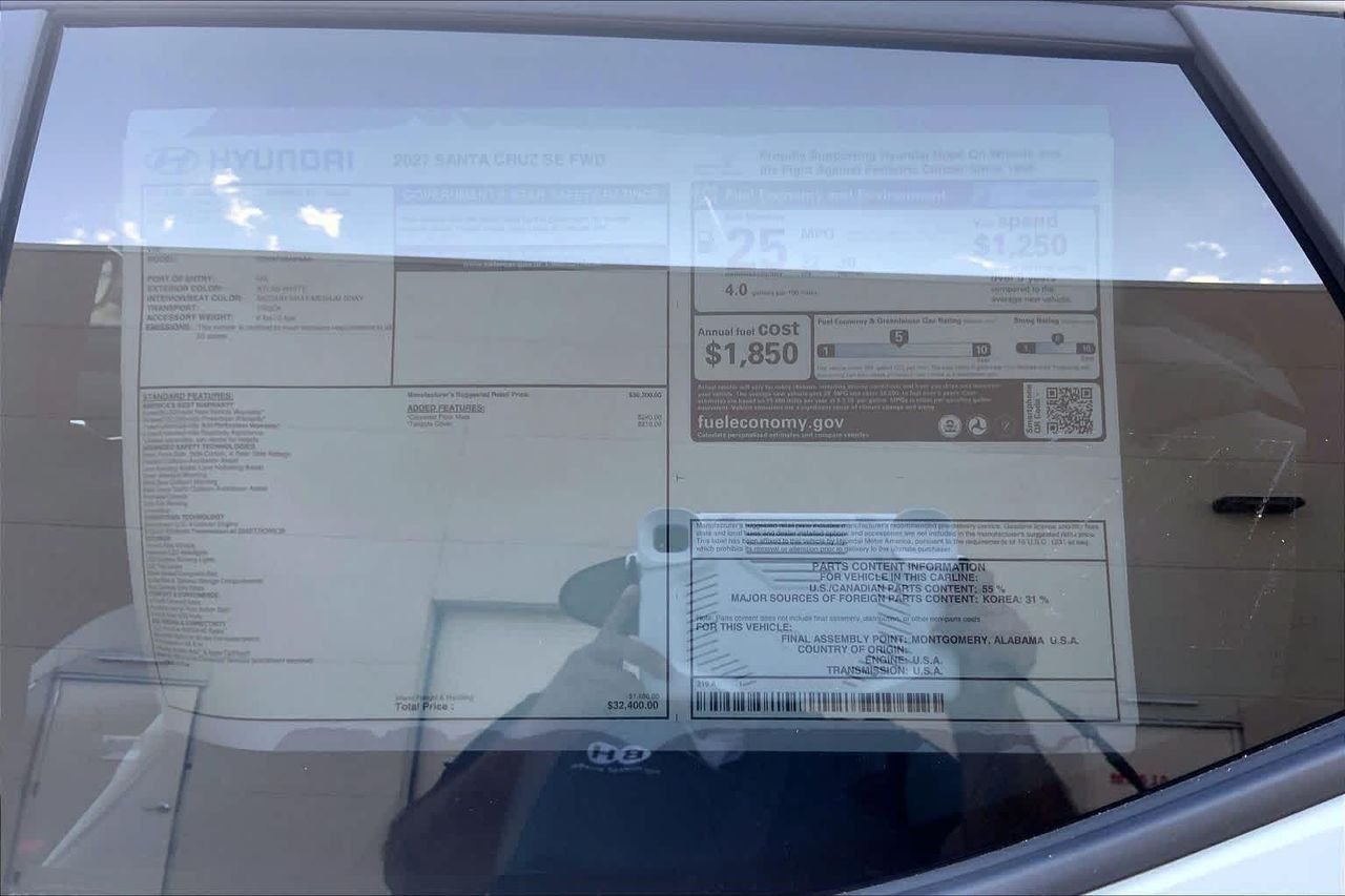 New 2027 Atlas White Hyundai SE FWD image 17