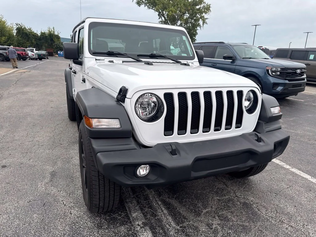 Certified Used 2023 Bright White Clearcoat Jeep Sport image 51