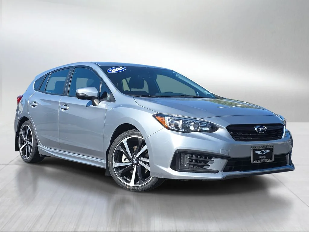 Used 2021 Ice Silver Metallic Subaru Sport image 1