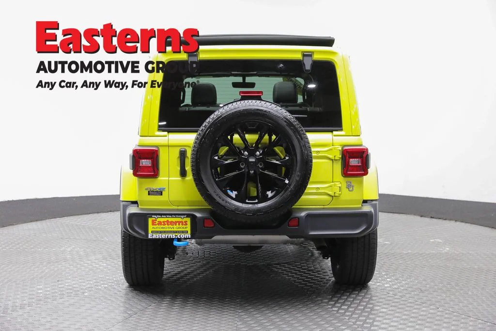 Used 2022 Yellow Jeep Unlimited Sahara 4xe image 6