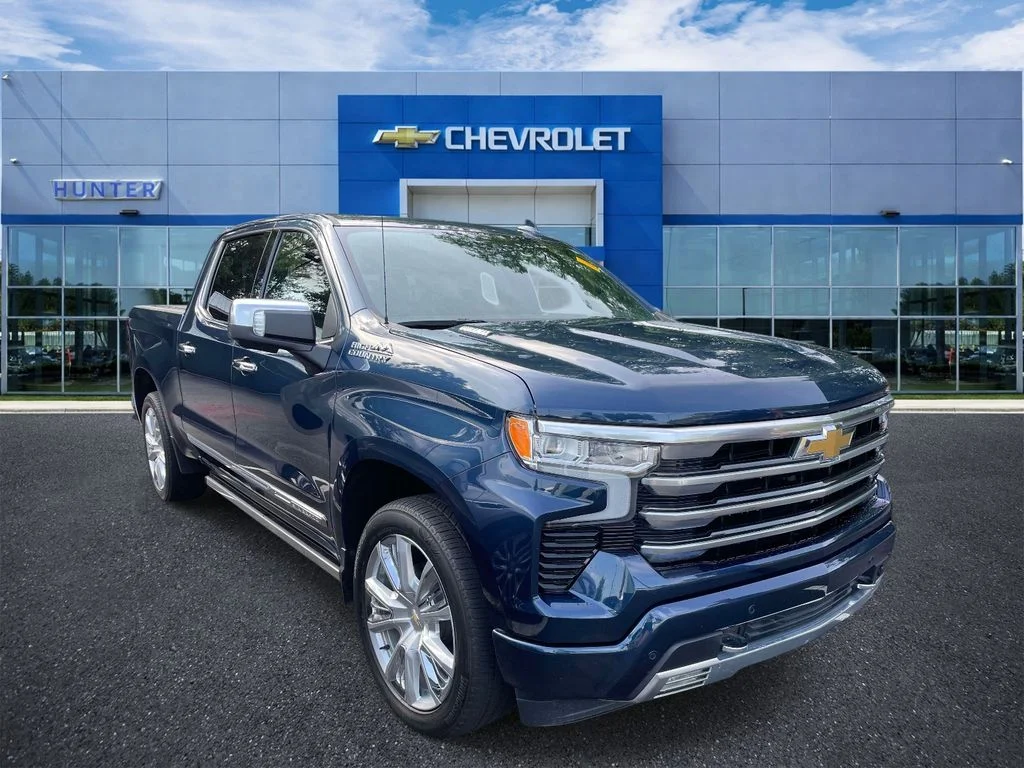 Used 2023 Northsky Blue Metallic Chevrolet High Country image 1