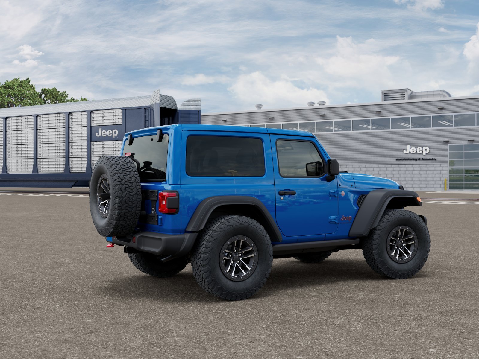New 2026 Hydro Blue Pearl-Coat Exterior Paint Jeep Rubicon image 2