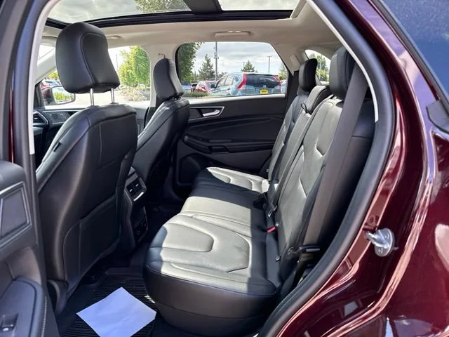 Used 2021 Burgundy Velvet Metallic Tinted Clearcoat Ford Titanium image 11