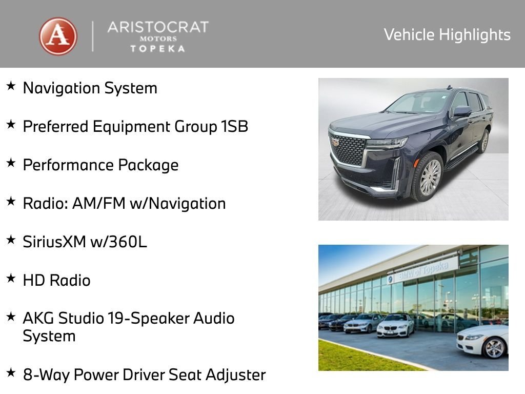 Used 2023 Cadillac Escalade Premium Luxury with VIN 1GYS4BKL4PR489258 for sale in Kansas City