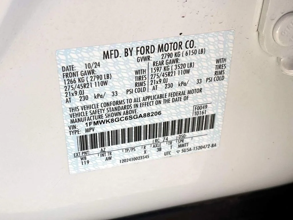 Used 2025 White Metallic Ford ST image 33