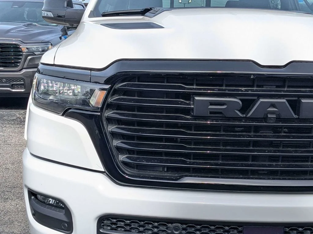 New 2026 Bright White Clear-Coat Exterior Paint RAM Laramie image 10