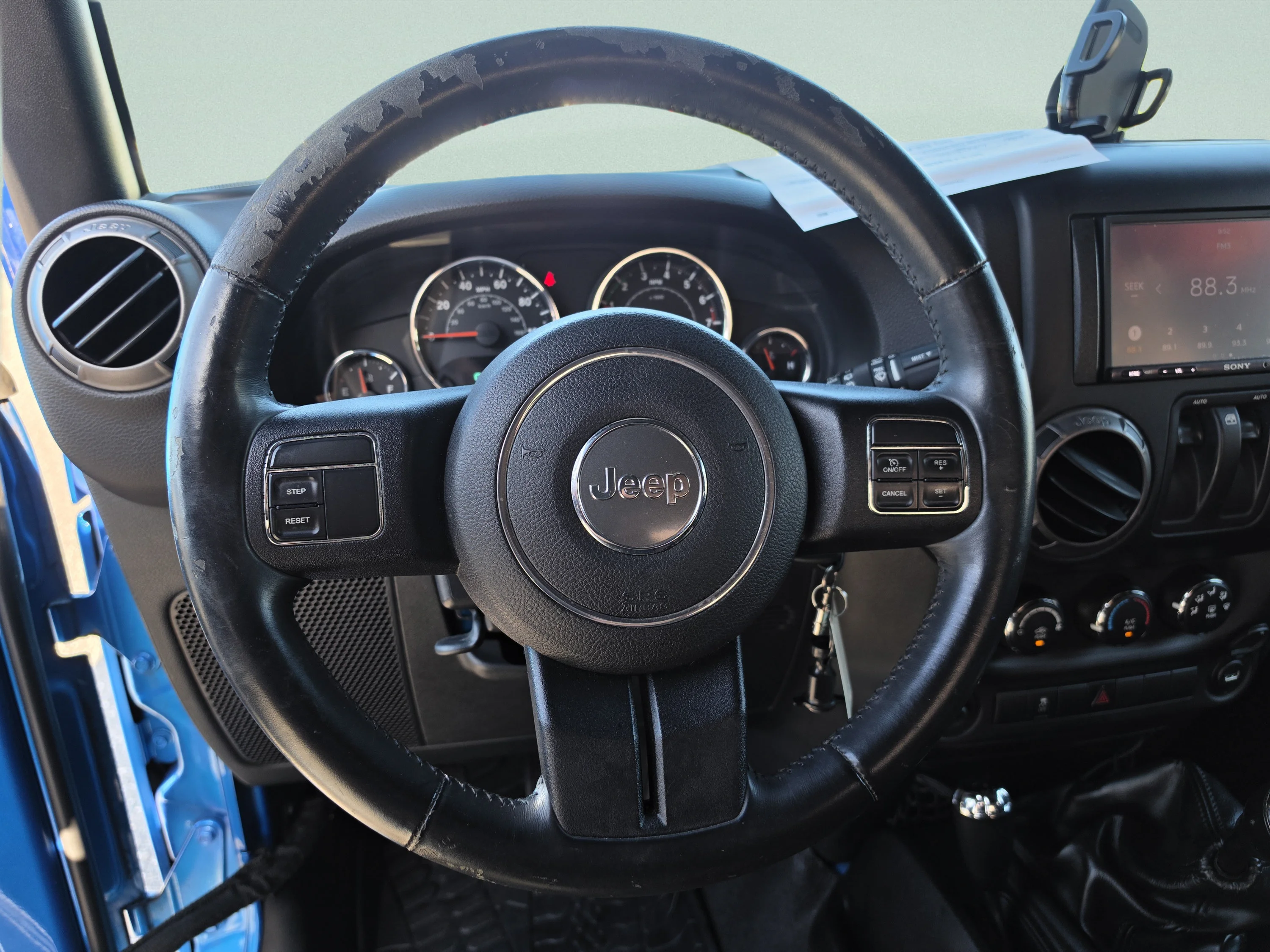 Used 2015 Hydro Blue Pearl Coat Jeep Sport image 19