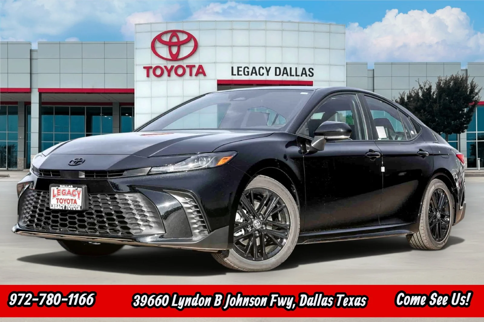 New 2026 Midnight Black Metallic Toyota SE image 1