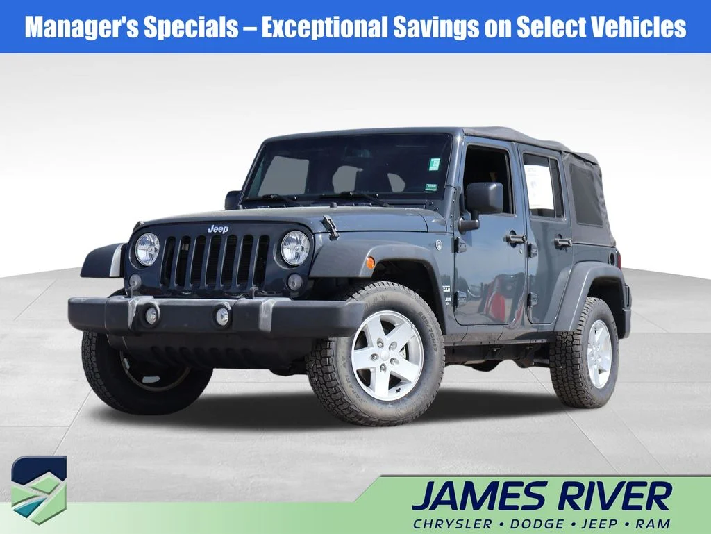 Used 2017 Black Jeep Unlimited Sport image 1