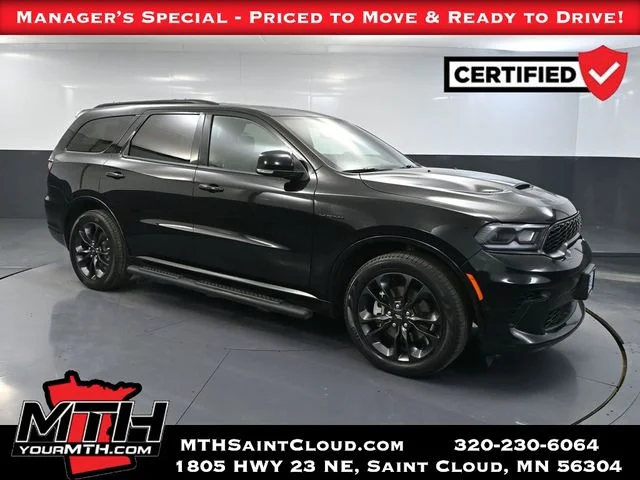 Certified Used 2024 Black Dodge R/T Plus image 1