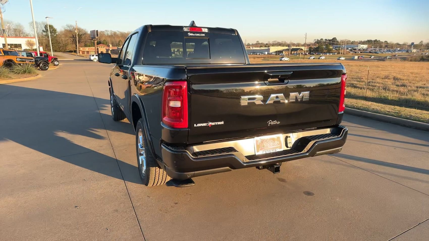 New 2025 Diamond Black Crystal Pearlcoat Ram Lone Star image 8