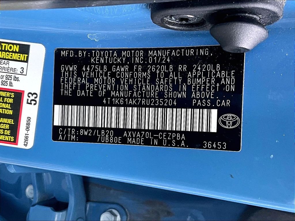 Used 2024 Blue Toyota XSE image 36