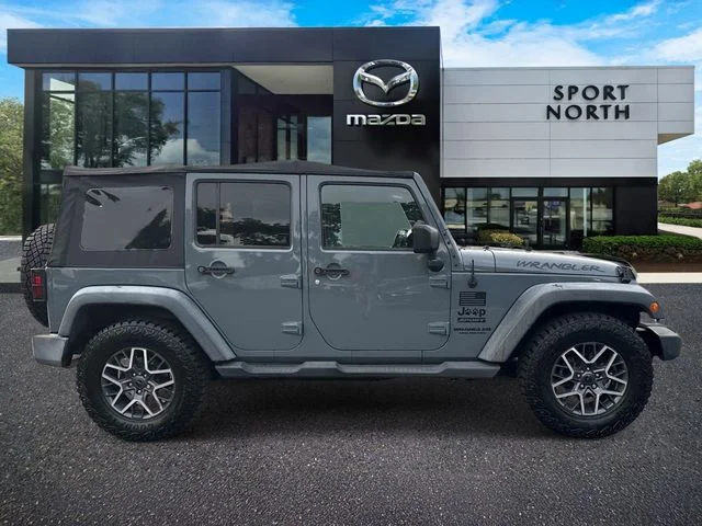 Used 2015 Gray Jeep Unlimited Sport image 2