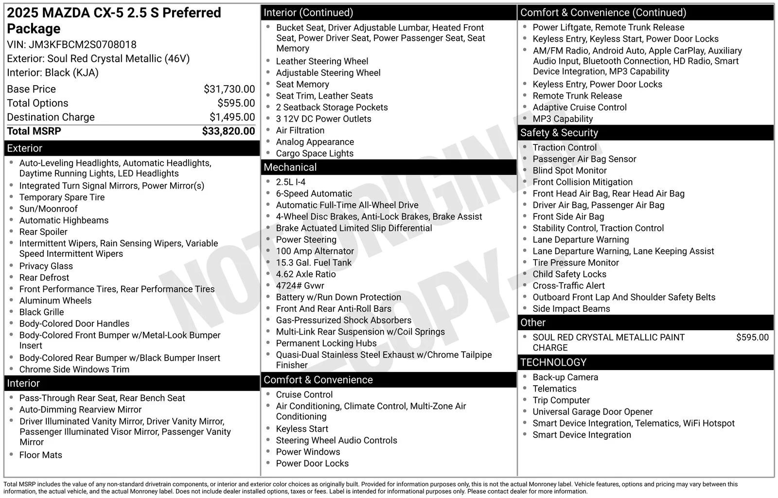 Certified Used 2025 Soul Red Crystal Metallic Mazda 2.5 S Preferred Package image 26