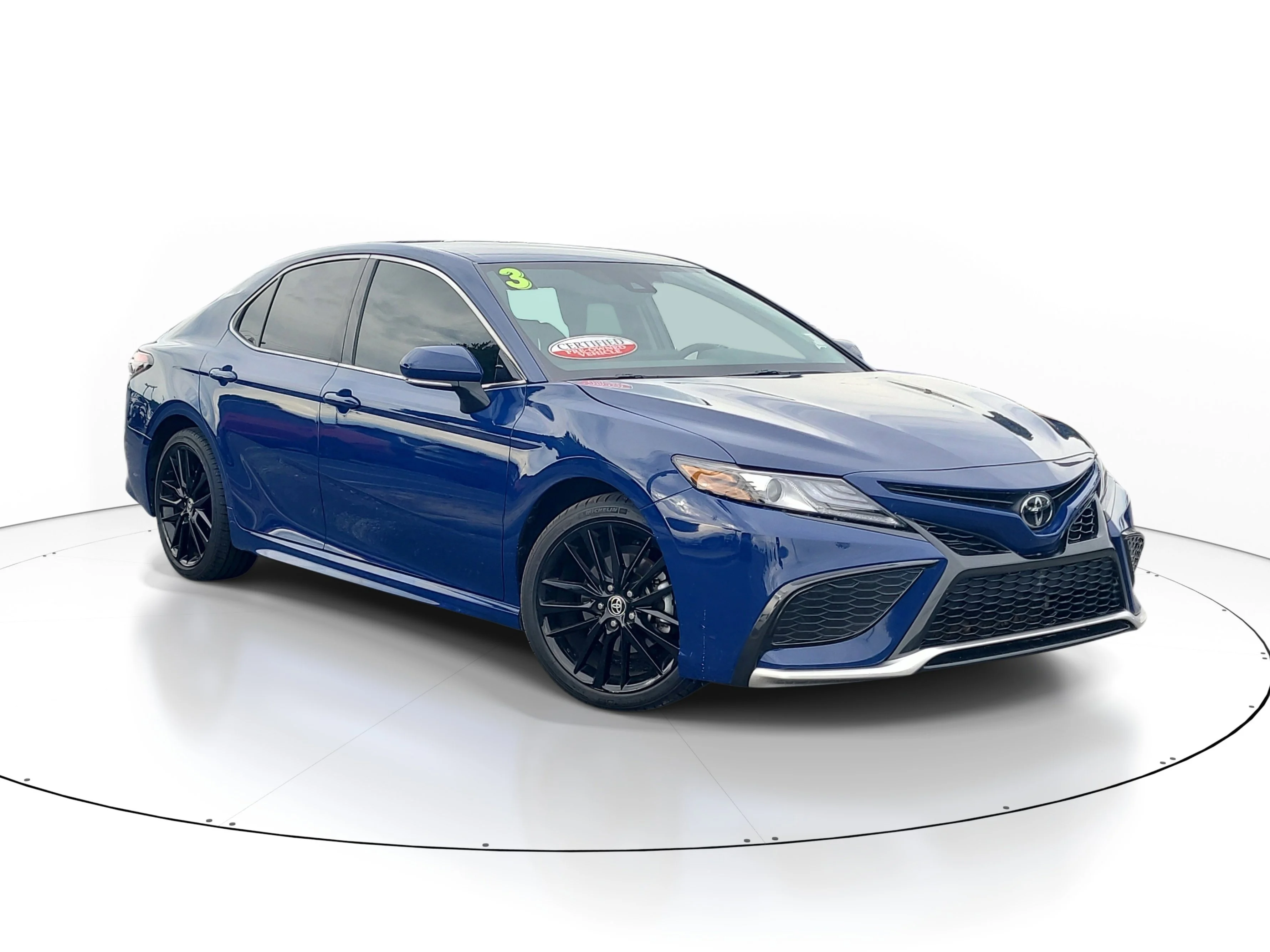Certified Used 2023 Blue Toyota XSE image 1