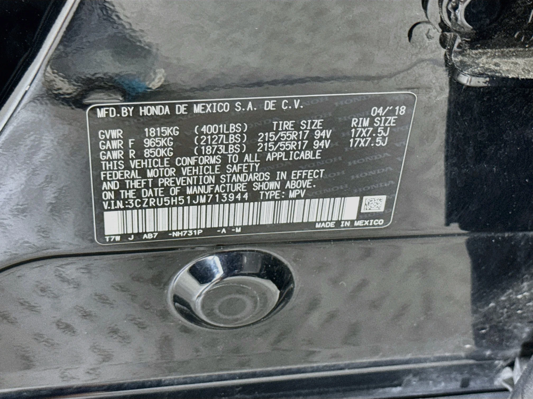 Used 2018 Crystal Black Pearl Honda EX image 32