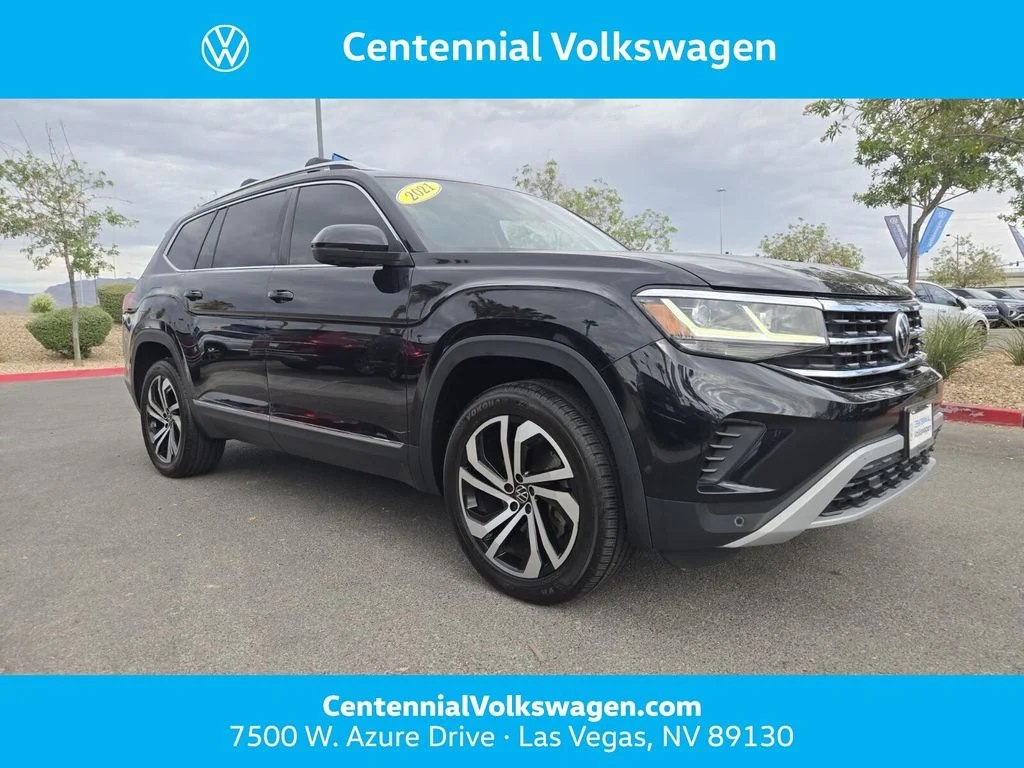 Used 2021 Black Volkswagen SEL Premium image 1