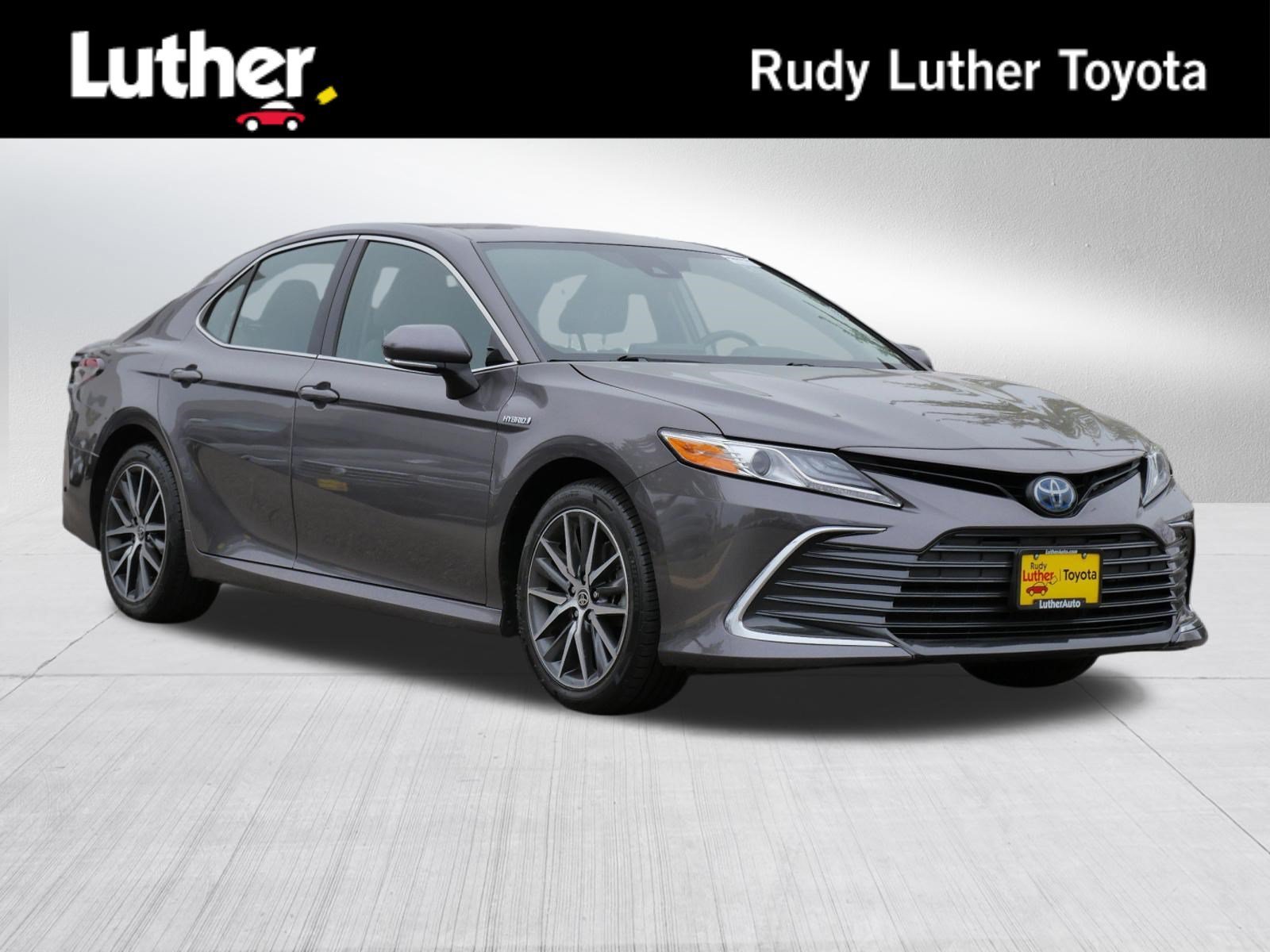 Certified Used 2021 Predawn Gray Mica Toyota Hybrid XLE image 1
