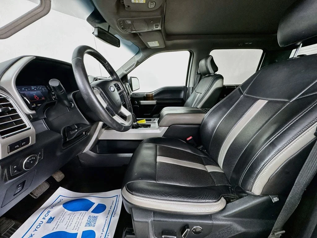 Used 2015 White Platinum Clearcoat Metallic Ford Lariat image 26