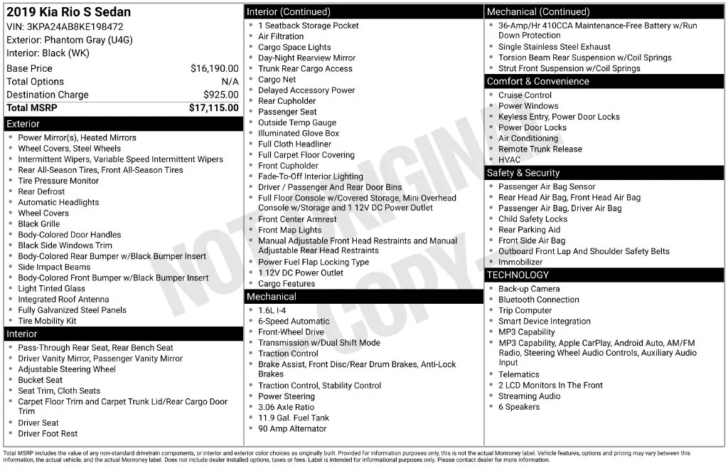 Used 2019 Gray Kia S image 38