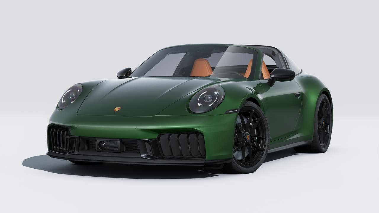 New 2026 Oak Green Metallic Neo Porsche Targa 4 GTS image 1
