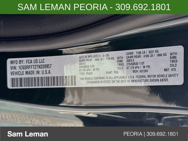 New 2026 Serrano-Green Metallic Exterior Paint RAM Big Horn/Lone Star image 29