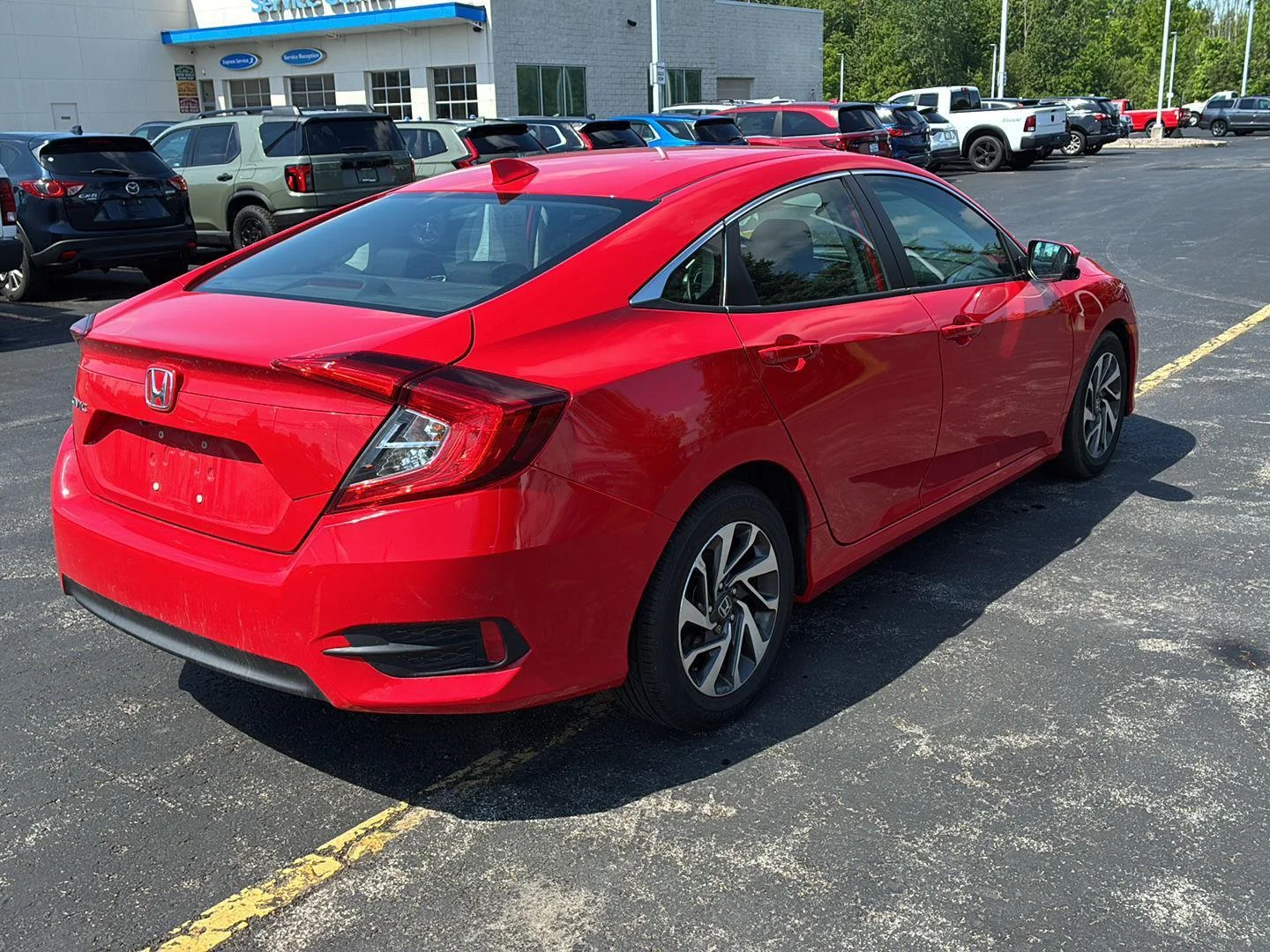 Used 2017 Burgundy Night Pearl Honda EX image 14
